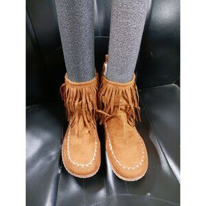 Brown Moccasin style Boot Shoe Brown NEW Euro Size 43 US 10